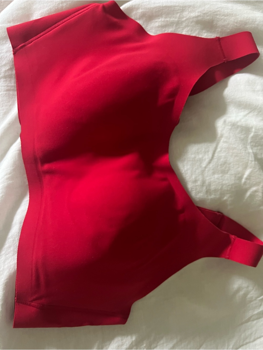 Spanx Seamless Red Sports Bra 36C